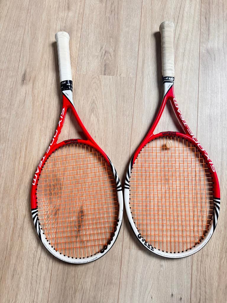 2x Wilson BLX Six One Team Tennisrackets, Gebruikt, Ophalen of Verzenden, Wilson, Racket