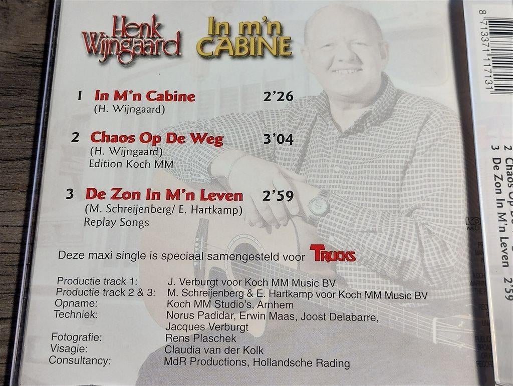 Henk Wijngaard ‎– In M'n Cabine [CD Single], Ophalen of Verzenden, Zo goed als nieuw, Nederlandstalig