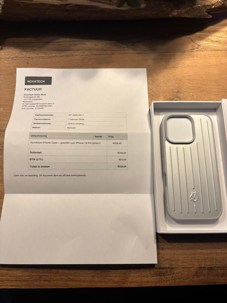 RIMOWA iPhone 16 Pro hoes – aluminium zilver – nieuw, Telecommunicatie, Mobiele telefoons | Hoesjes en Frontjes | Apple iPhone