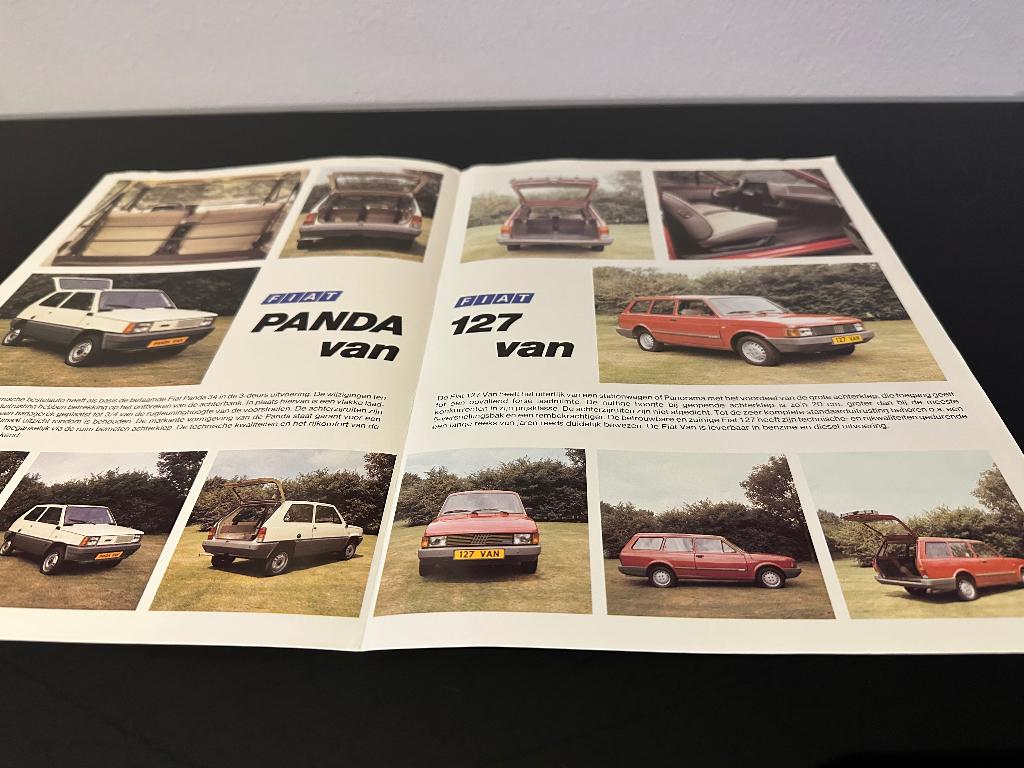 Folder Fiat Panda Van, FIat 127 Van , oldtimer, Ophalen of Verzenden, Zo goed als nieuw, Auto's