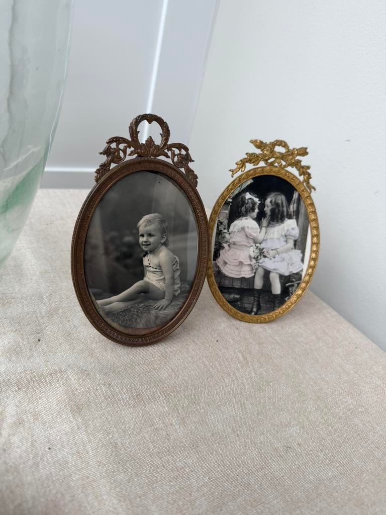 Frans brocante fotolijstjes, Ophalen of Verzenden