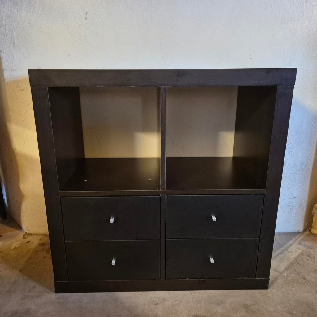 Zwart Opbergkastje - TV Kast/Koffiecorner, Gebruikt, Minder dan 100 cm, Modern, 25 tot 50 cm