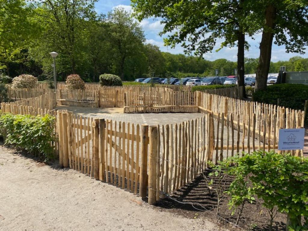 kastanje robinia hekwerk kastanje robinia palen vlechtscherm, Ophalen of Verzenden, Nieuw, Hout, Tuinhek