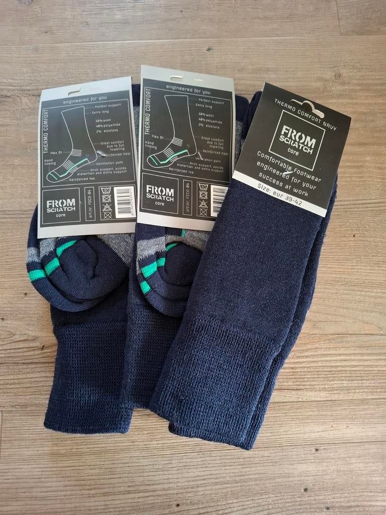 NIEUW!!!!!   Thermo Comfort Navy Kniekousen maat 39-42, Sokken en Kniesokken, Blauw, FROM SCRATCH, Nieuw