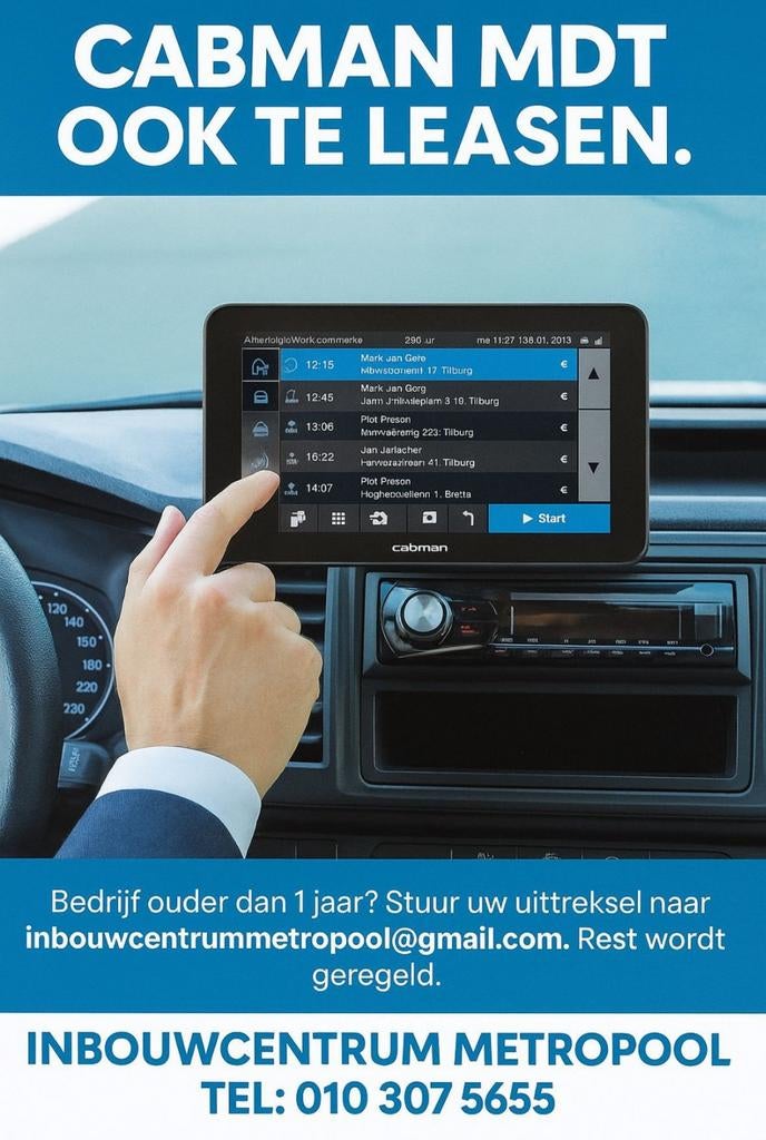 CABMAN MDT/CDT: OOK LEASEN VANAF €35,11,-, Auto diversen, Autoradio's, Ophalen