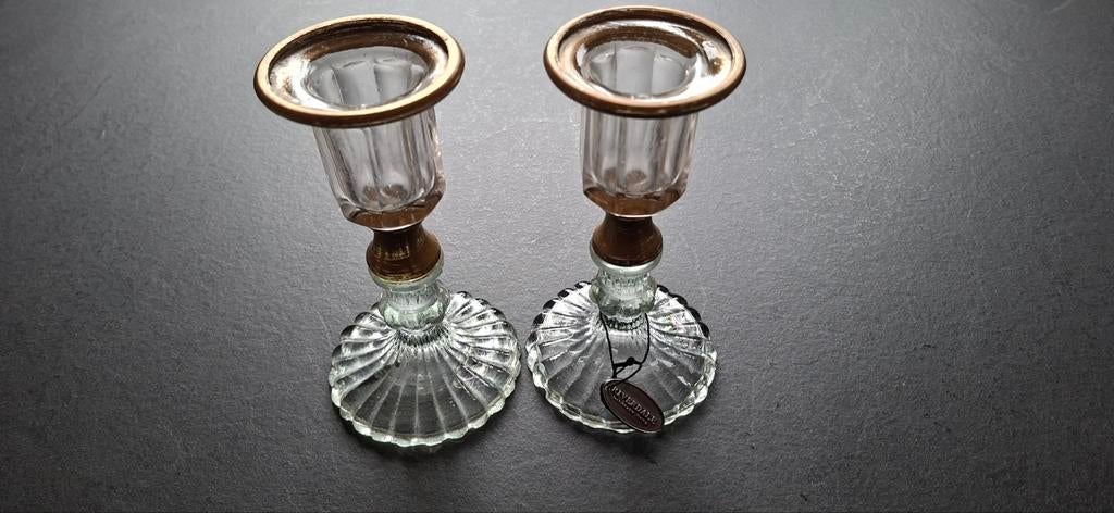 2 kaarsenkandelaars, Sieraden, Tassen en Uiterlijk, Ophalen of Verzenden, Overige materialen, Oor- of Traguspiercing