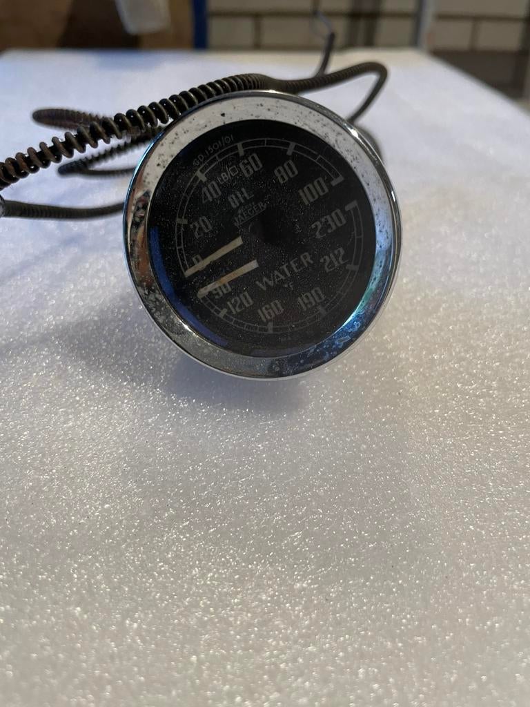 Jeager dual oliedruk temperatuur meter, Ophalen of Verzenden, MG