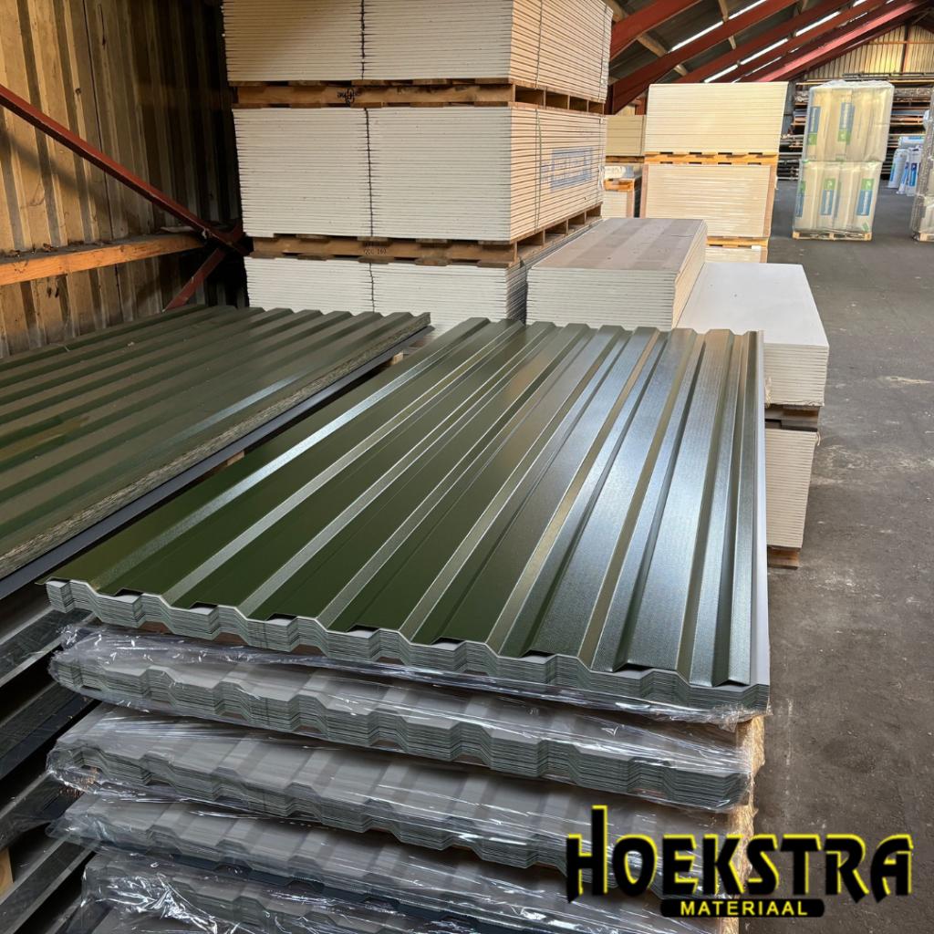 🟢 Damwand groen RAL6007 €12,50 per m2!