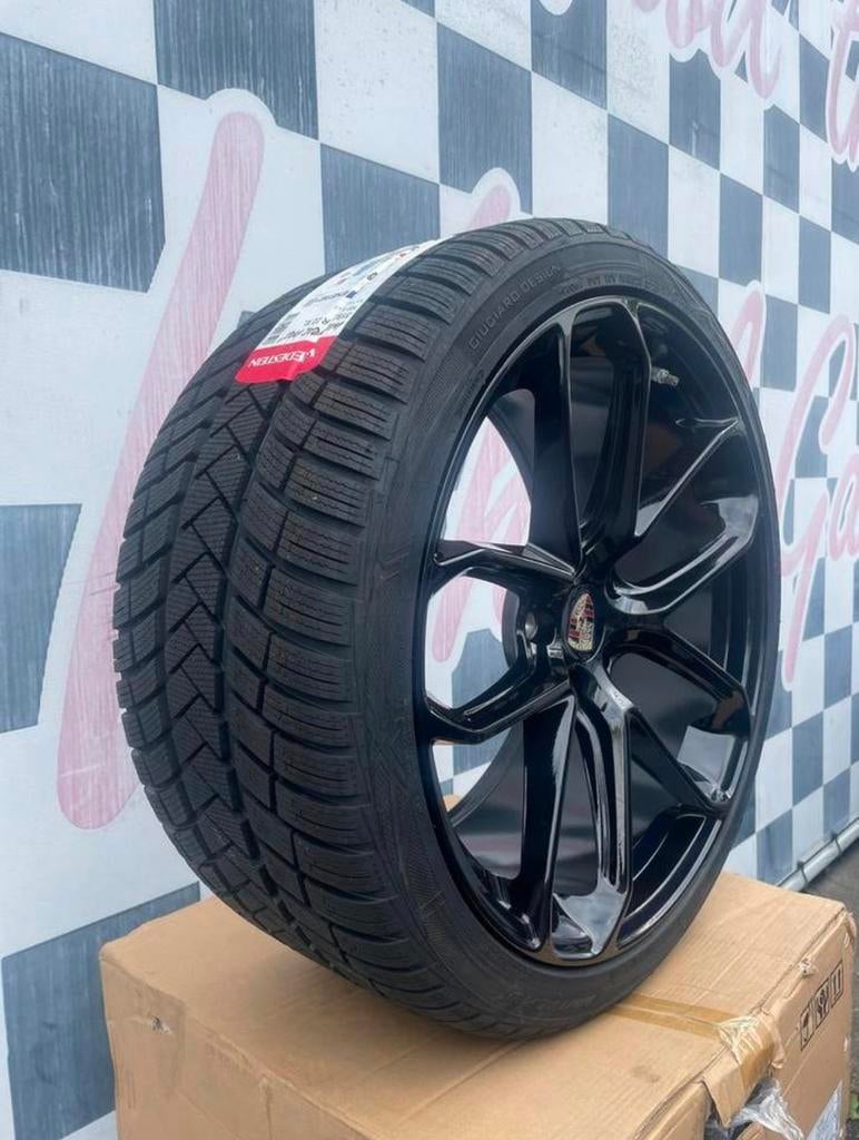 22 inch Porsche Cayenne coupe velgen 5x130 + winterbanden, 285 mm, Banden en Velgen, Nieuw, Overige maten