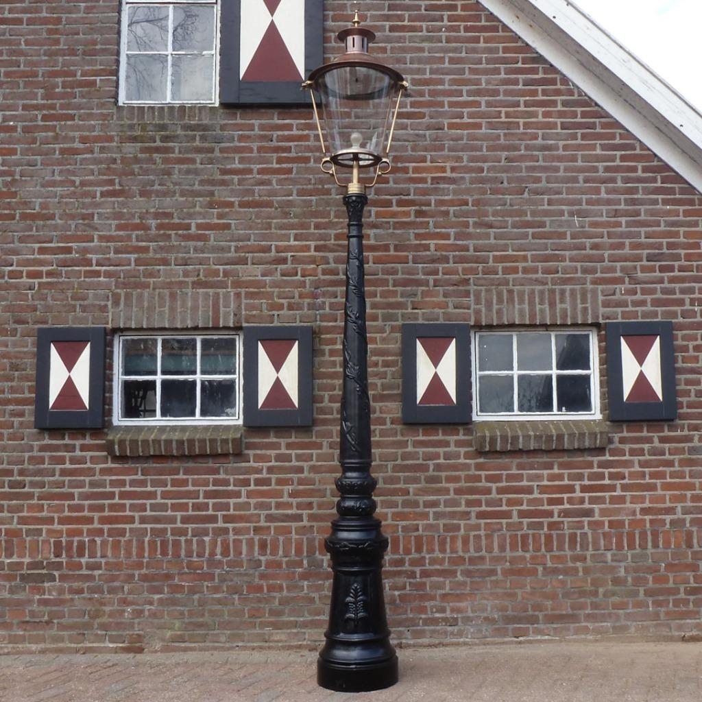 Gietijzeren lantaarnpaal klassiek oudhollands, Tuin en Terras, Ophalen of Verzenden, Nieuw