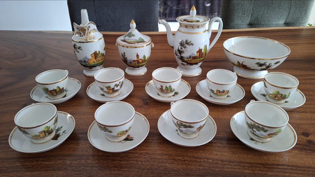 Antiek Frans Theeservies, Antiek en Kunst, Antiek | Servies compleet, Ophalen