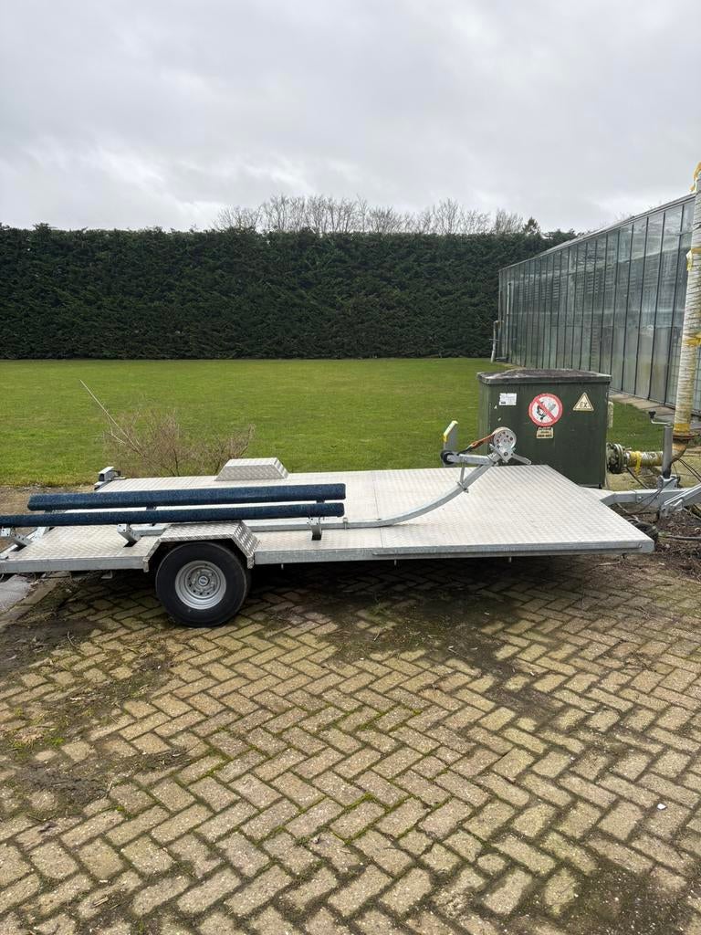 dubbele Waterscooter qaud/ motor trailer jetloader, Watersport en Boten, Boottrailers, Minder dan 1500 kg, Gebruikt, Minder dan 6 meter