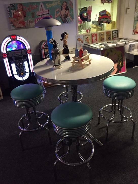 Bel Air retro fifties sixties barsets, dinersets, neons etc., Ophalen, Huis en Inrichting