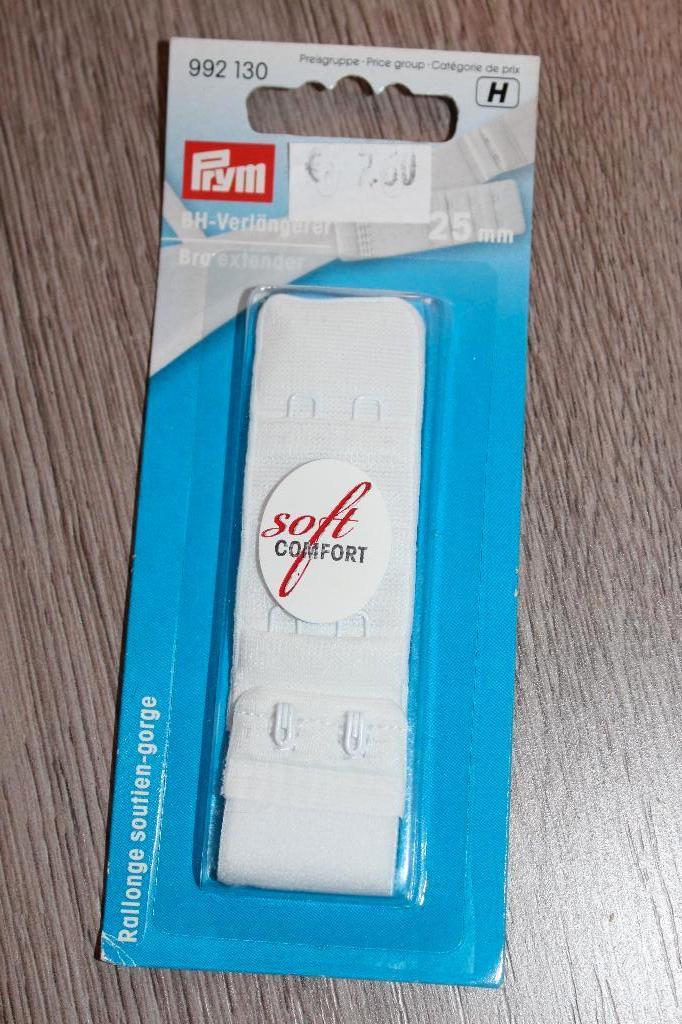 Prym BH verlengstuk Wit - 25 mm 992130 #2067, Ophalen of Verzenden, Nieuw, Rits of Sluiting