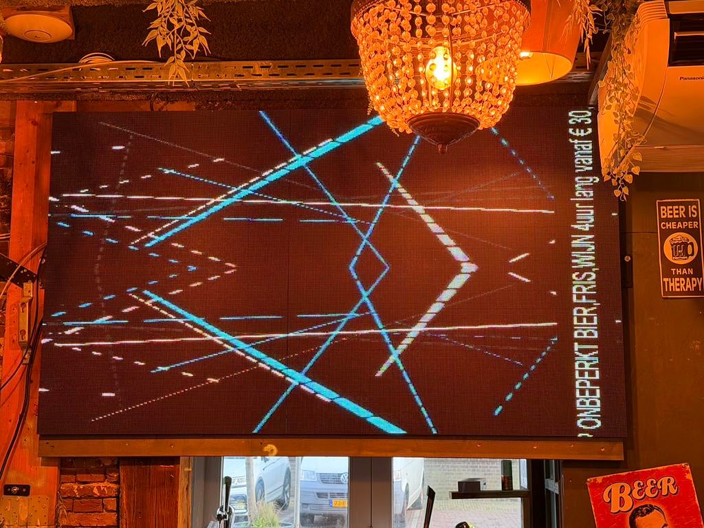 Led scherm P3.9 - “80inch 1000nits helderheid, Ophalen, Zo goed als nieuw, Video