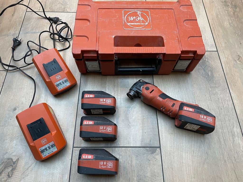 Fein multitool set accu acculader, Ophalen of Verzenden, Gebruikt