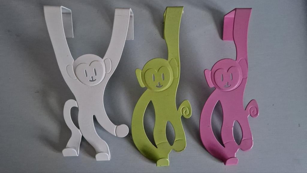 J.I.P. Aap Deurhanger - Kinderkamer Decoratie, Huis en Inrichting, Woonaccessoires | Kapstokken, Ophalen of Verzenden, Zo goed als nieuw