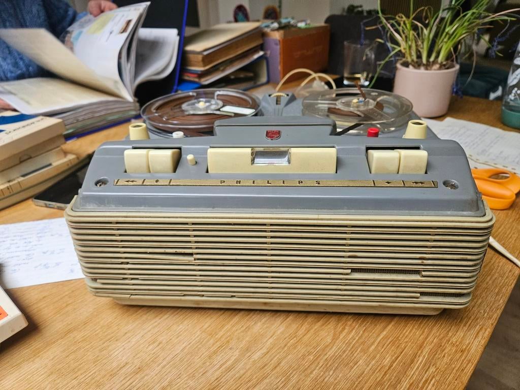 Philips EL3541 4-sporen bandrecorder - Vintage, Audio, Tv en Foto, Bandrecorders, Ophalen of Verzenden, Bandrecorder, Met banden