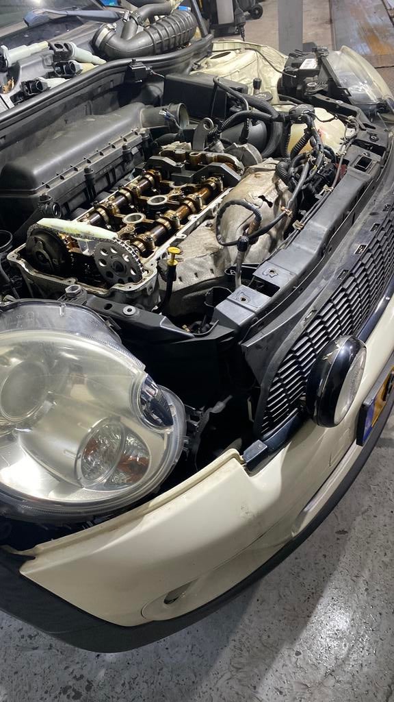 Mini cooper ketting vervangen n12 n13 n14 n18 n16, Garantie, Overige werkzaamheden