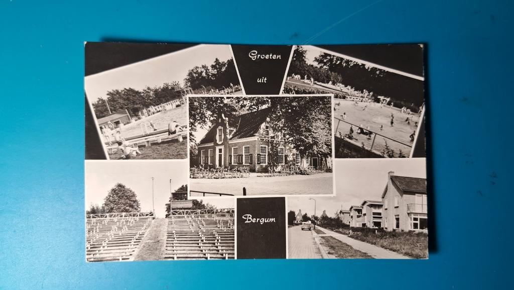 Bergum vijfluik 1964, Ophalen of Verzenden, 1960 tot 1980, Gelopen, Friesland
