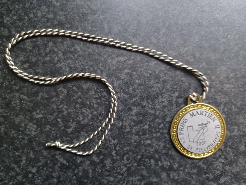 Carnavals medaille CV De Peelvrujters 2000 Prins Martien, Ophalen, Overige materialen, Nederland