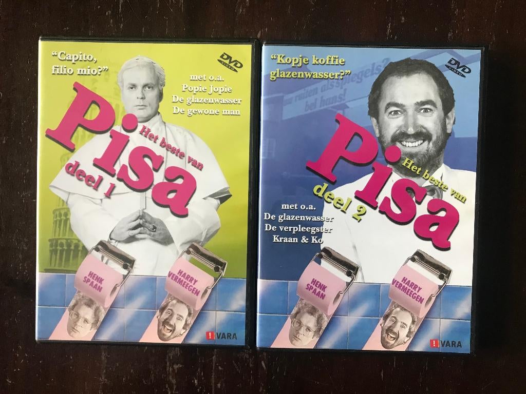 Het Beste van Pisa deel 1 en 2 ( 2 DVD's ) Harry Vermeegen, Alle leeftijden, Ophalen of Verzenden, Zo goed als nieuw, Tv-programma of Sketches