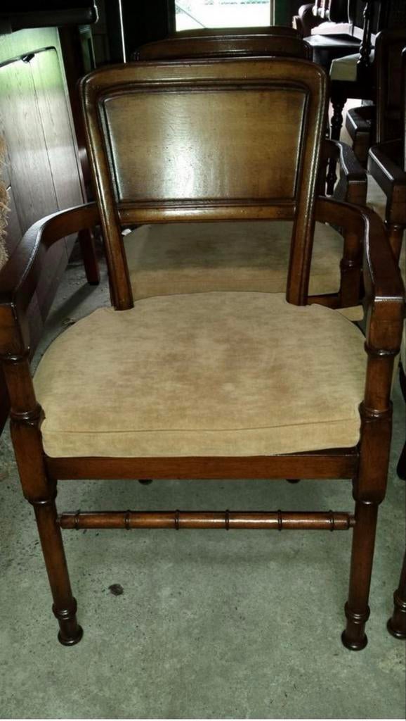 6 Antieke RAC Royal Eetkamer Armstoelen, Ophalen