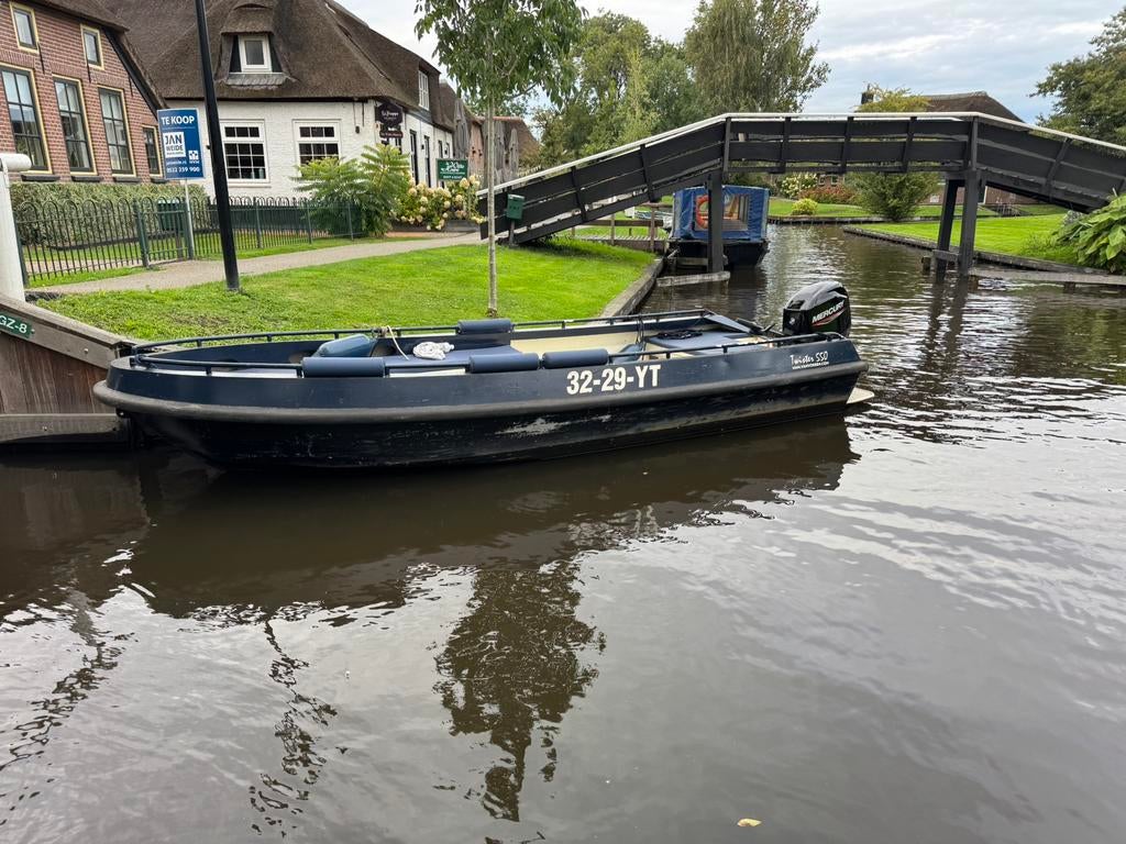 Van Vossen Twister met Mercury 60 pk (bj. motor: 2023), Watersport en Boten, Vis- en Consoleboten, Gebruikt, Benzine, 50 tot 70 pk