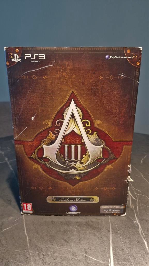 Assassins Creed III figure Freedom Edition PS3, Ophalen of Verzenden, Zo goed als nieuw, Overige typen