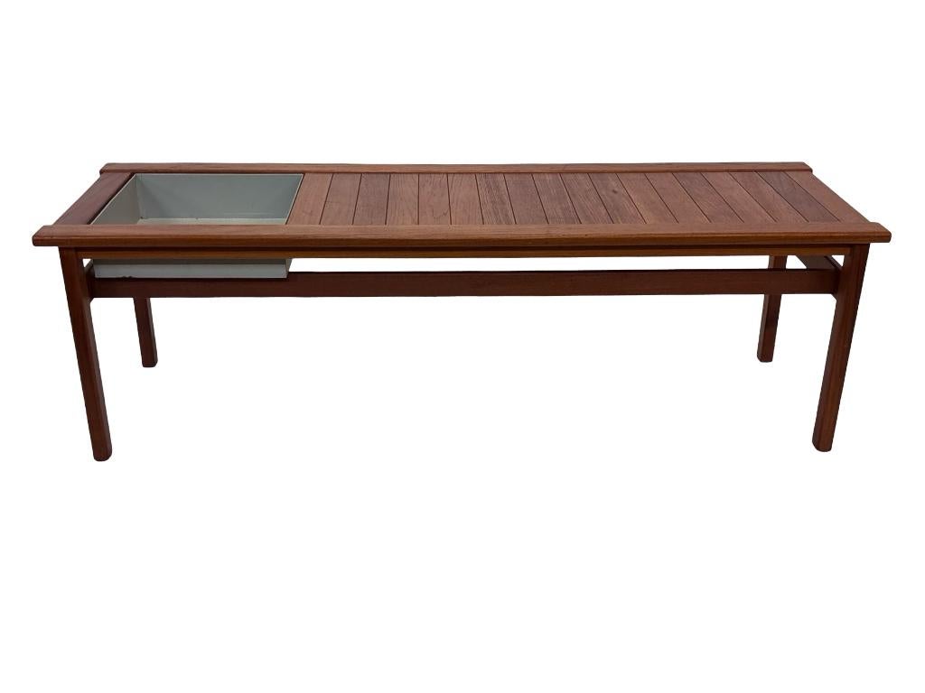 Vintage sidetable dressoir bijzettafel plantentafel jaren 60, Gebruikt, 50 tot 100 cm, Teakhout, Vintage