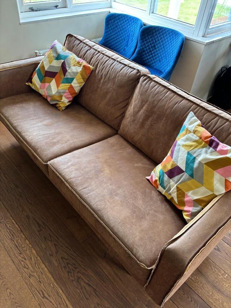 Eco leather sofa for sale, Huis en Inrichting, Banken | Sofa's en Chaises Longues, Ophalen, 150 tot 200 cm, Driepersoons, Zo goed als nieuw