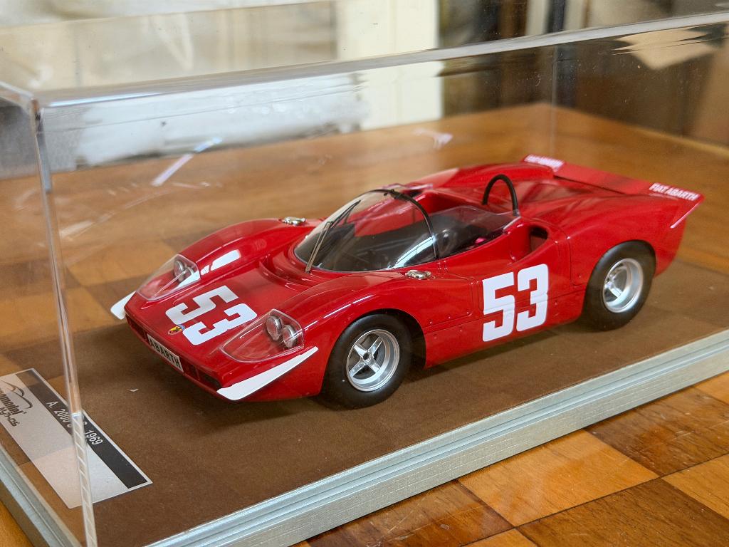 Fiat Abarth A2000S 1969 - Tecnomodel 1/18, Hobby en Vrije tijd, Modelauto's | 1:18, Ophalen of Verzenden, Nieuw, Overige merken