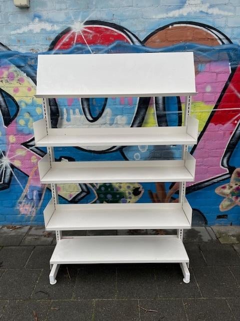 Stalen boekenkast, Ophalen, Met plank(en), Gebruikt, 50 tot 100 cm