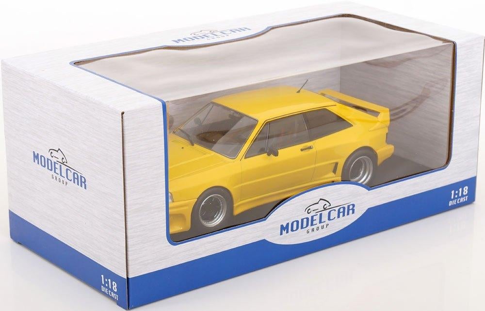 JSN MCG 1:18 Volkswagen Scirocco Rieger GTO geel 1980, Overige merken, Modelcar Group MCG, -, Nieuw