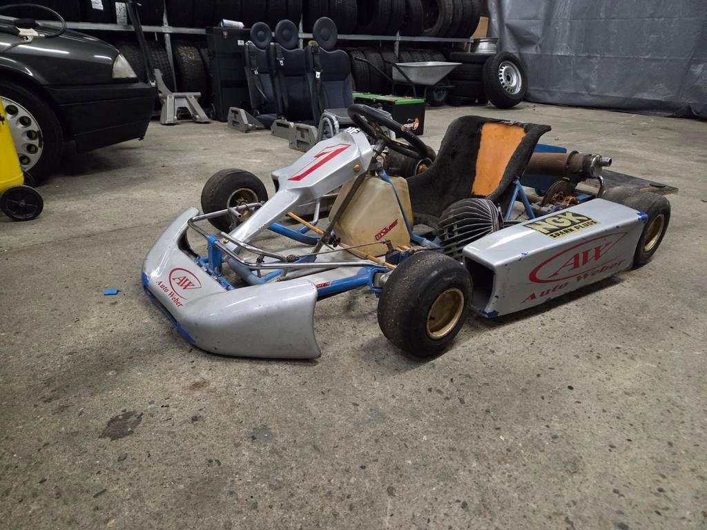 Race Kart (project) + 100 cc 2 takt CRG motorblok !, Sport en Fitness, Karting, Ophalen of Verzenden, Kart