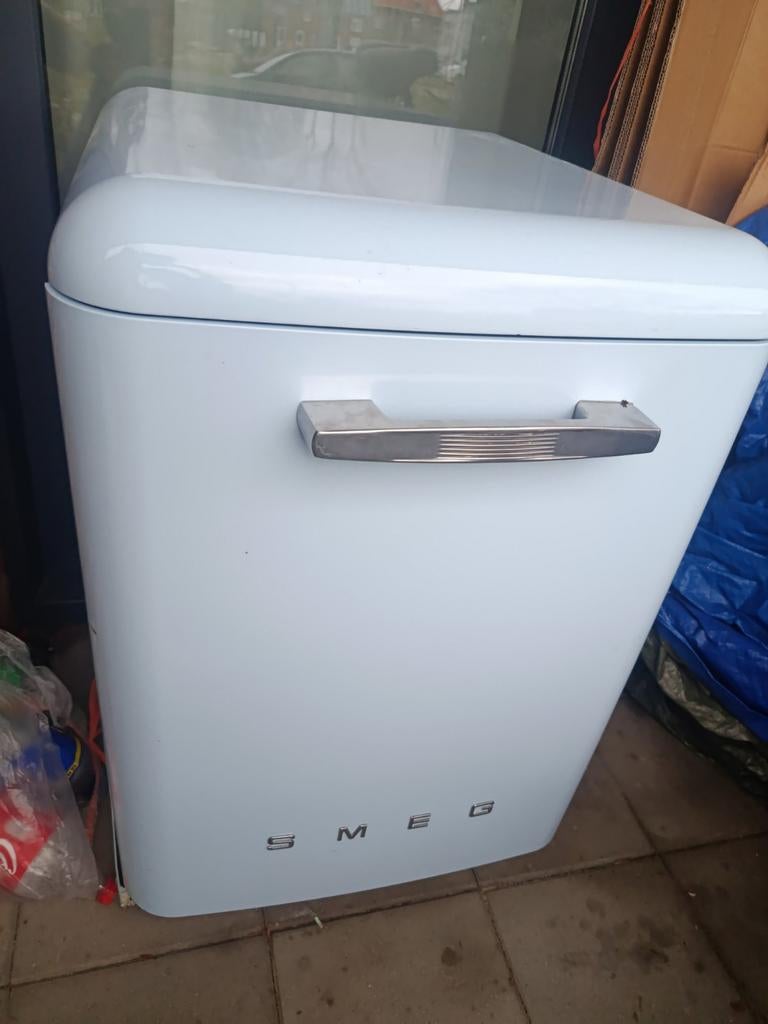 Smeg Vrijstaande Vaatwasser Baby Blauw - Defect, Ophalen of Verzenden, Niet werkend