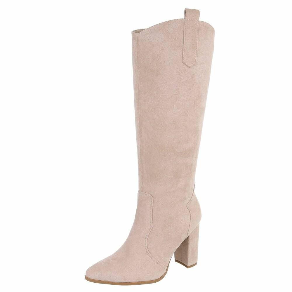 Dames hoge laarzen high heels beige 36 37 38 39 40 41, Kleding | Dames, Schoenen, Nieuw, Hoge laarzen, Beige, Ophalen of Verzenden
