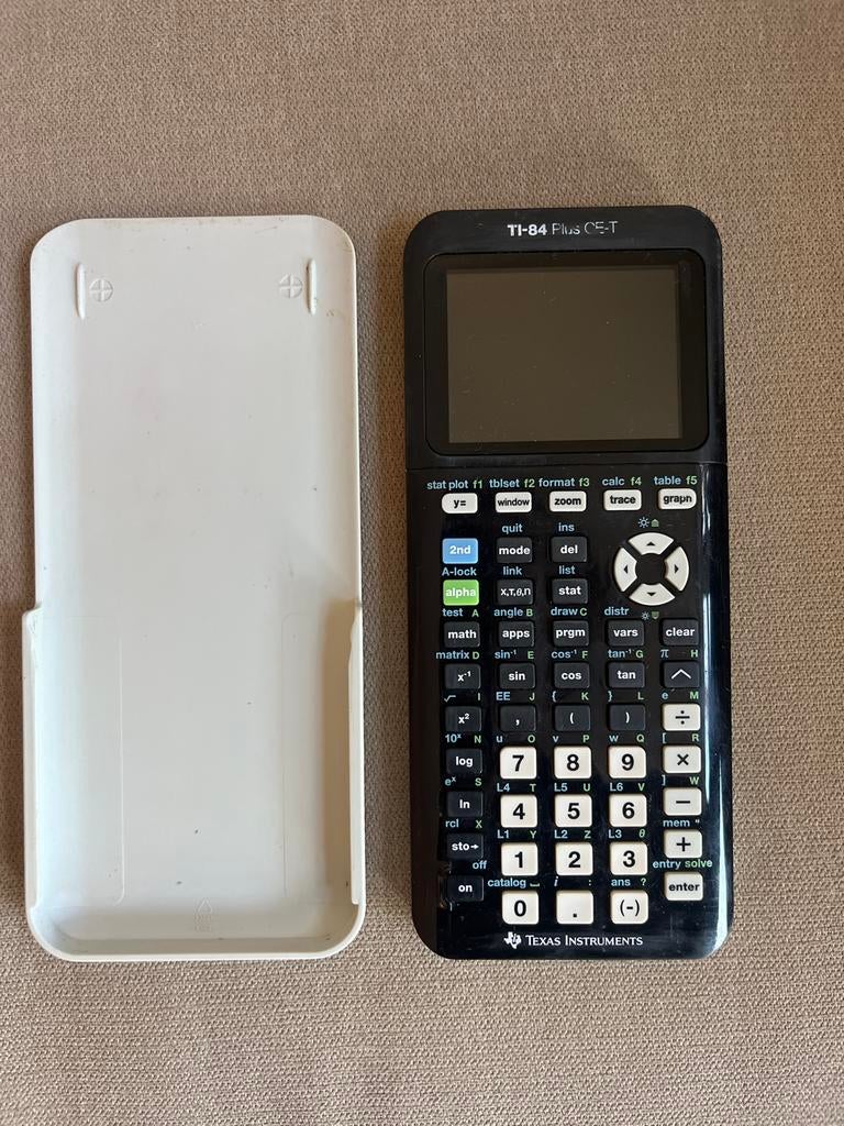TI-84 Plus CE-T Python Grafische Rekenmachine, Ophalen, Zo goed als nieuw