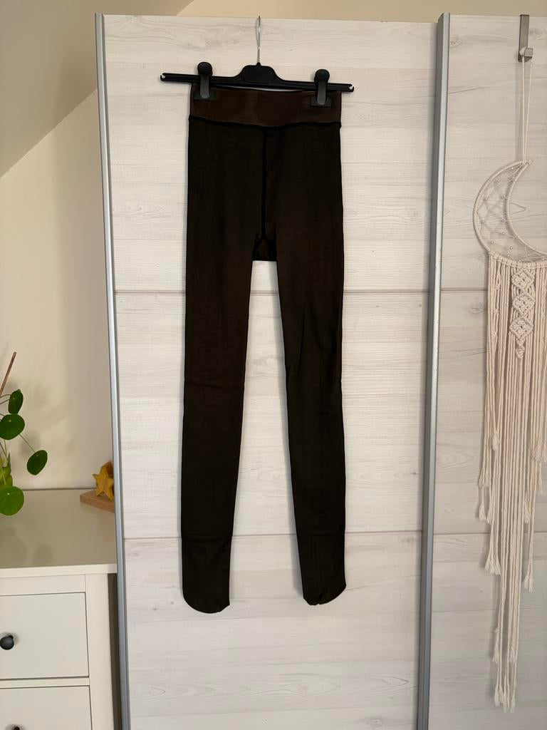 Nieuwe warme fleece panty - Maat S/M, Maat 36/38 (S), Bruin, Nieuw, Ophalen of Verzenden