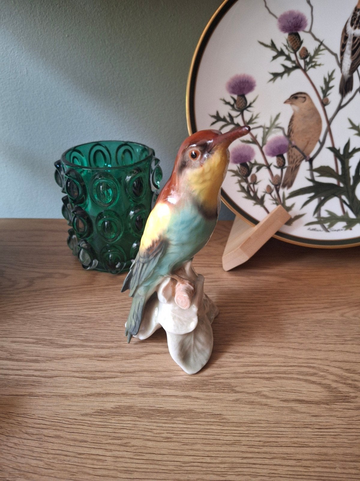 Prachtige kleurrijk vogel beeldje van Goebel, Ophalen of Verzenden, Zo goed als nieuw, Dier