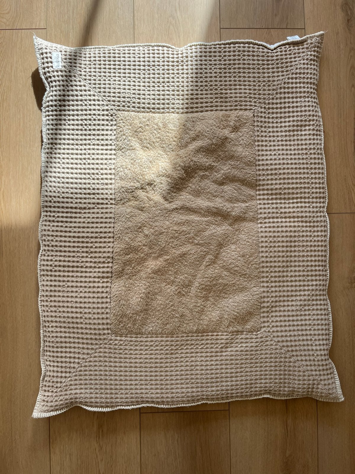 Koeka Boxkleed Wafelstof - Beige/Zandkleurig, Ophalen of Verzenden, Zo goed als nieuw