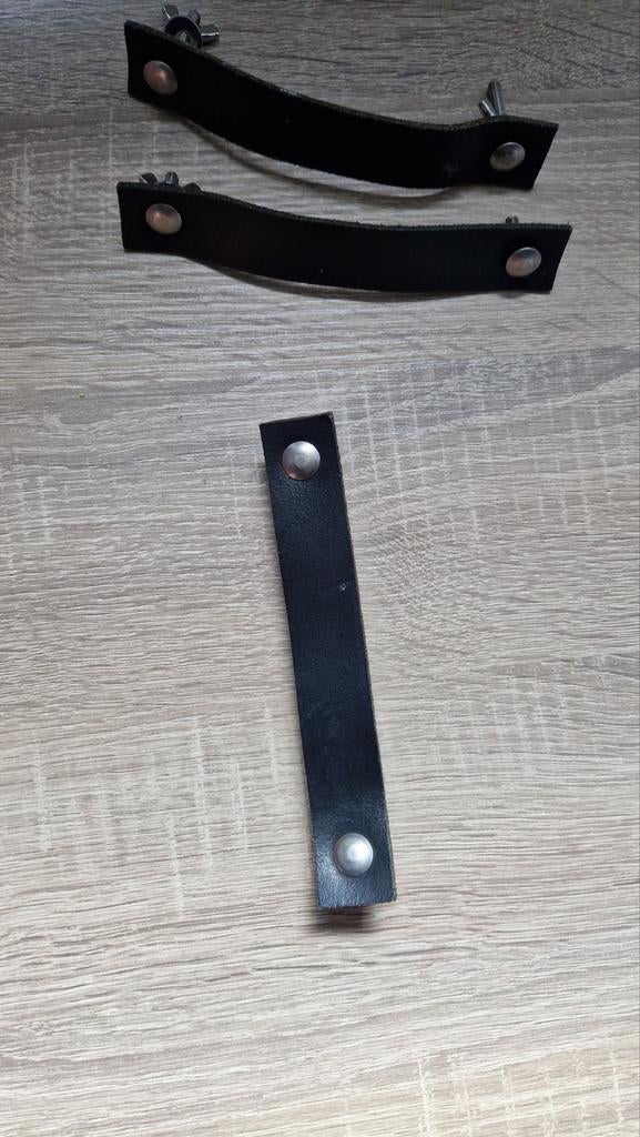 Leren handgreepjes - Set van 3, Ophalen