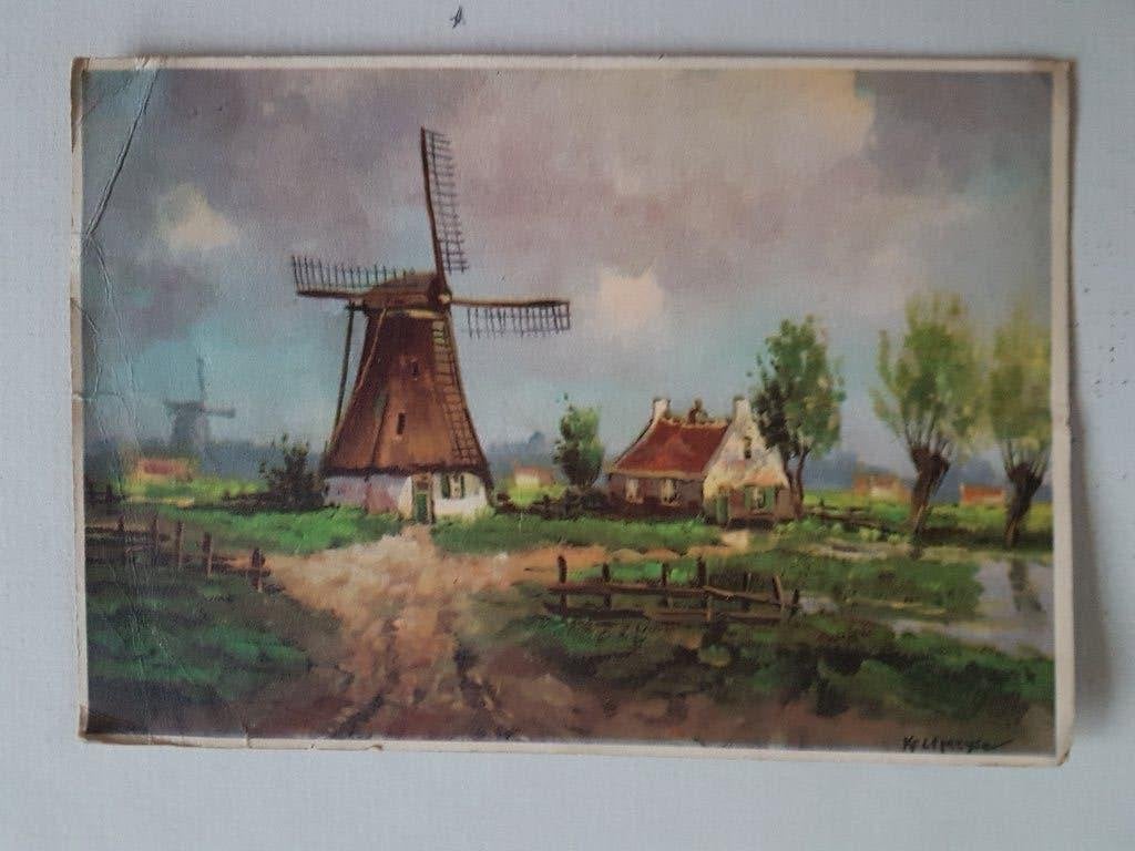 Ansichtkaart Molen Windmolen, Ophalen of Verzenden, 1960 tot 1980, Gelopen, Noord-Brabant