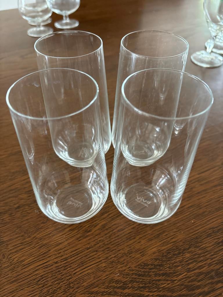 Vivo Villeroy & Boch Group glazen (4 stuks), Ophalen, Zo goed als nieuw, Overige merken, Glas