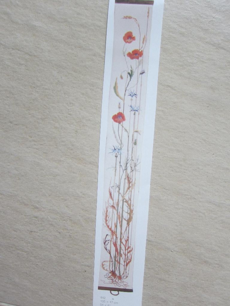 borduurpatroonen KLAPROOS KLAPROZEN PAPAVERS SCHELLEKOORD, Ophalen of Verzenden, Zo goed als nieuw, Handborduren, Patroon
