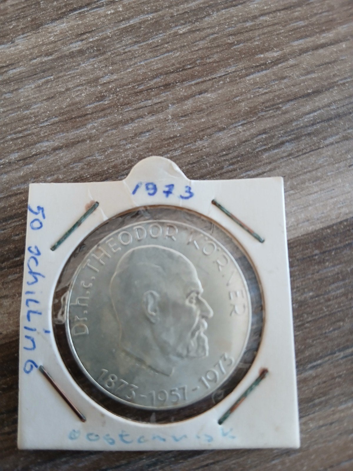 Oostenrijkse 50 Schilling munt 1973 - Dr. h.c. Theodor Körn, Ophalen of Verzenden, Oostenrijk, Losse munt, Zilver