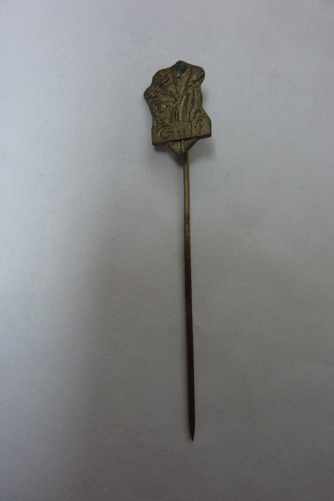 vintage speldje GULF, Ophalen of Verzenden, Gebruikt, Merk, Speldje of Pin