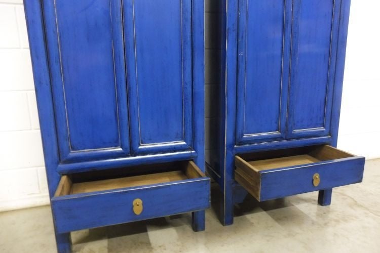 Foto 8 van 2x kast Kledingkast blauw landelijk