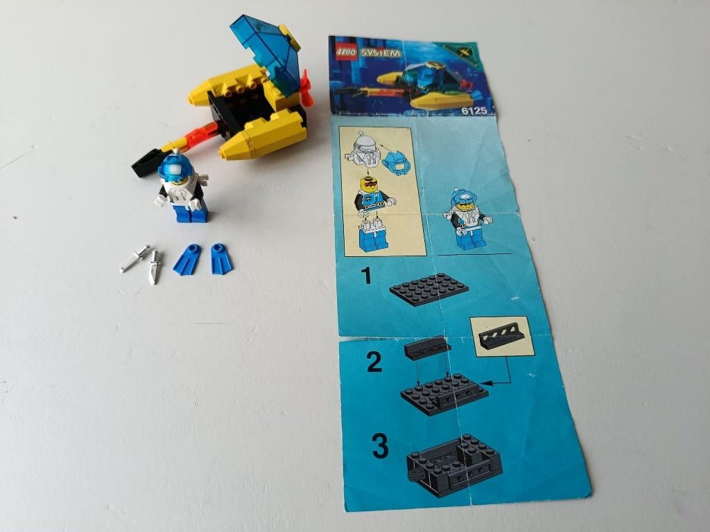 Lego 6125 Sea Sprint 9 Duikboot - Compleet, Overige thema's, Lego, Ophalen of Verzenden, Complete set