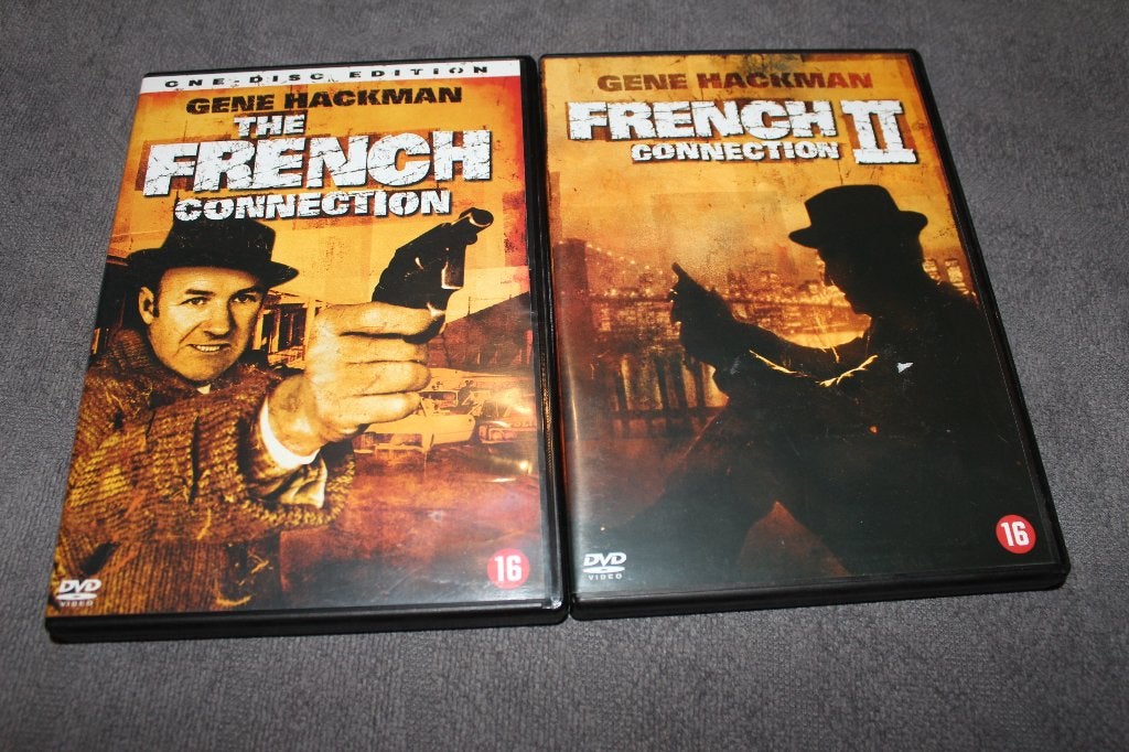 DVD The French Connection 1 + 2, 1960 tot 1980, Gebruikt, Vanaf 16 jaar, Ophalen of Verzenden
